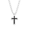  Enameled Chiseld Cross Necklace SV