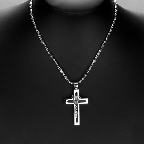 SPJ480 CROSS IN CHAINS ペンダント｜ジャスティン デイビス (JUSTIN