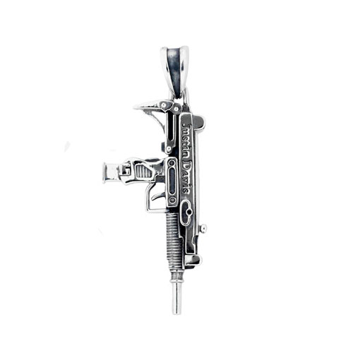未使用新品の商品Sジャスティンデイビス QUIET MESSAGE 銃ペンダント(SPJ151)